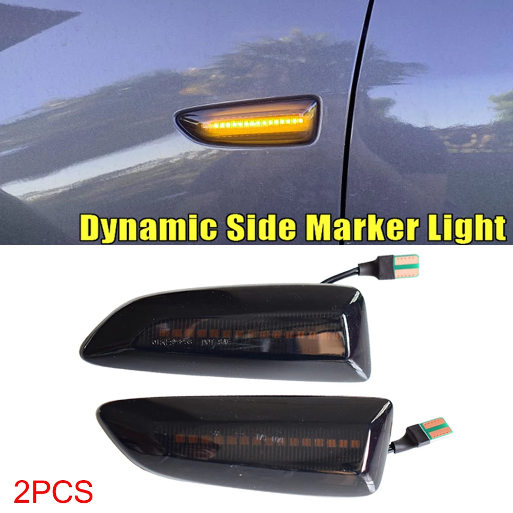 

LED Flowing Water Dynamic Turn Signal Side Marker Light Indicator Blinker For Opel Astra J K Cross X Grandland X Zafira C