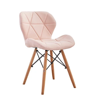 

1pcs Modern minimalist dining chair home restaurant chair computer chair solid wood Nordic living room chair Make Up Chair