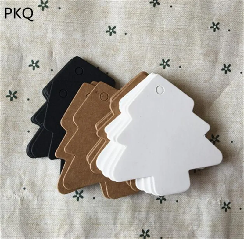 100 шт в форме дерева бумажная бирка креативные этикетки для одежды