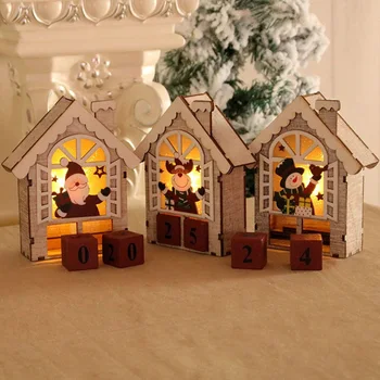 

New Wood Christmas Advent Calendars Christmas Decorations For Home Xmas Ornament Creative Christmas Gifts
