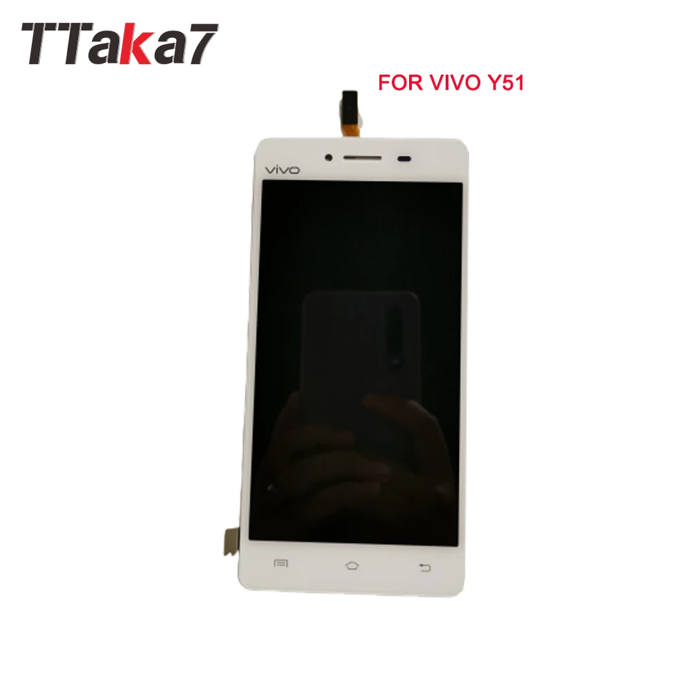 

For ViVO Y51 LCD Display+Touch Screen Digitizer Assembly Black White for Vivo Y51 Display 100% Test AAA Free shipping
