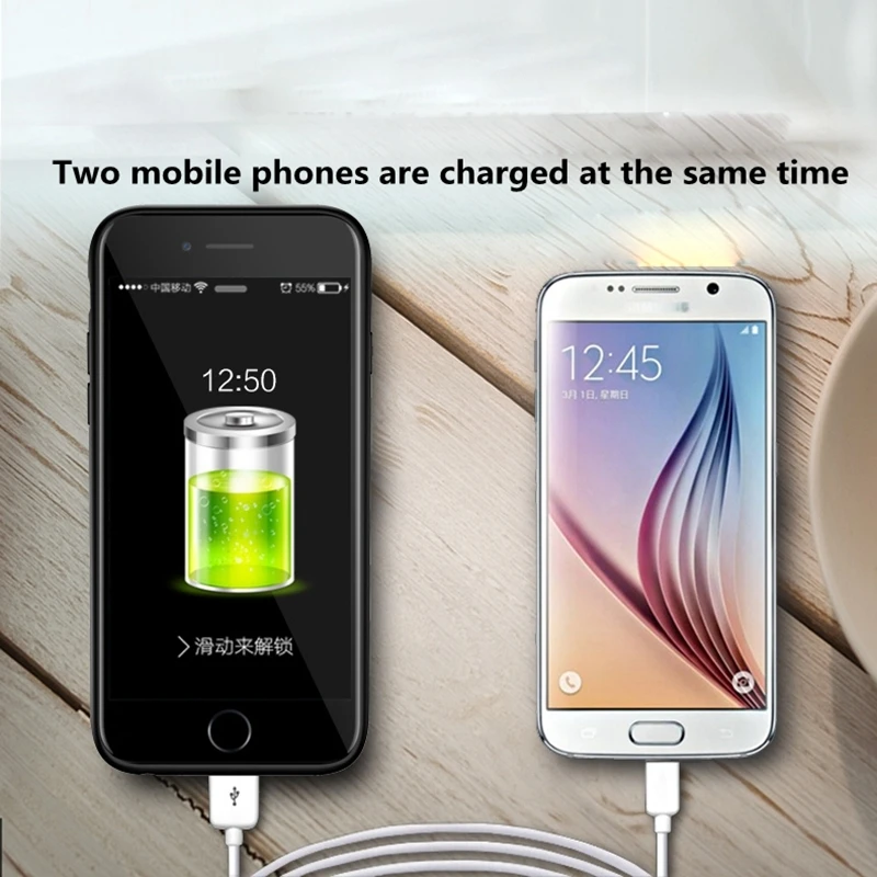 Аккумулятор Чехол для iphone 6 6s 7 8 5500mAh зарядное устройство чехол для iphone 6plus 6s plus 7plus 8plus 7500mAh Bateria Externa de Celular