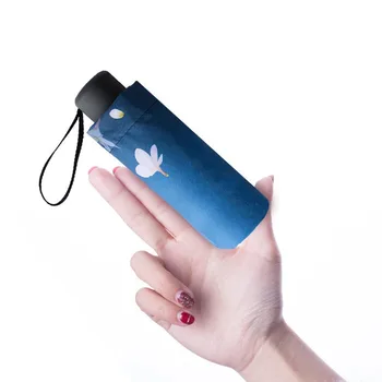 

Mini Pocket Umbrella Women's Sunny and Rainy Portable Fashion Folding Umbrella