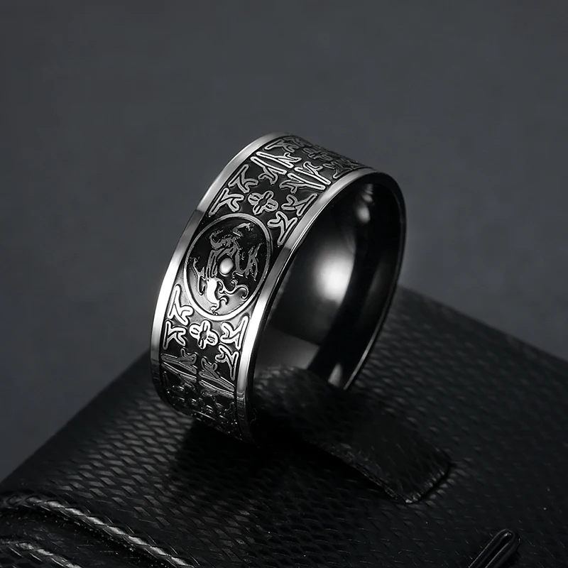 Shengmei мужское кольцо странное животное нордический райтеон Викинг черное кольцо из нержавеющей стали для мужчин Guardian Sacred Lucky мужские ювелирные изделия