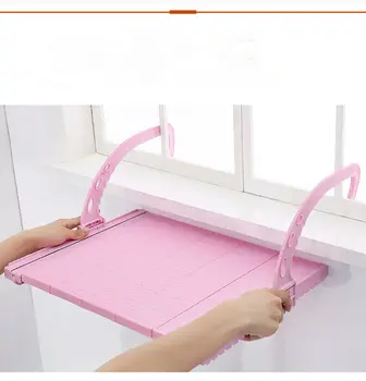 

Multi-function Adjustable Home Balcony Hanging Shelf Clothes Shoes Drying Racks
