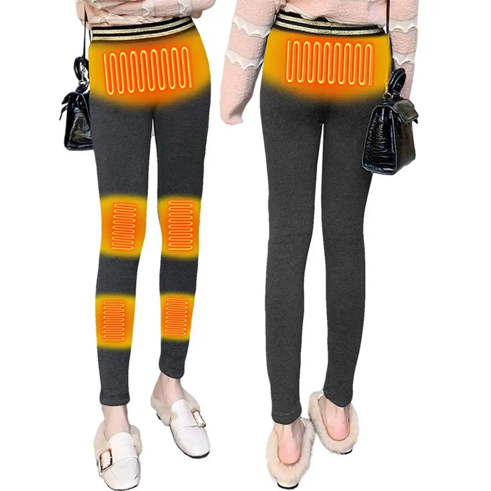 

Outdoor Women's Smart Heating Warm Electric Heating Pant High Elastic Waist Double-sided Stretch Leggings For Female Winter
