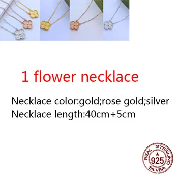 

925 sterling silver necklace personality fashion style four-leaf clover high-end style new jewelry girlfriend gift hot