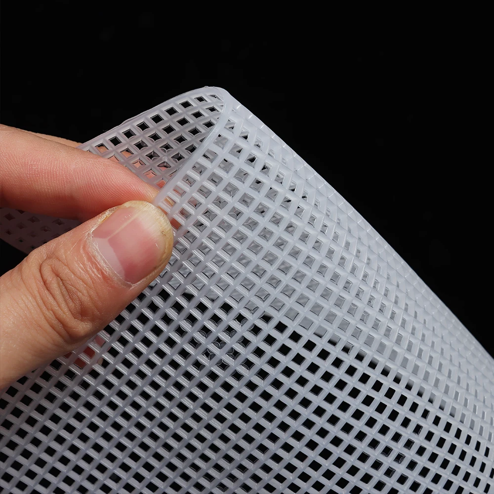 Craft Supplies Plastic Mesh Cloth For Bag Rug DIY Sewing Handcraft