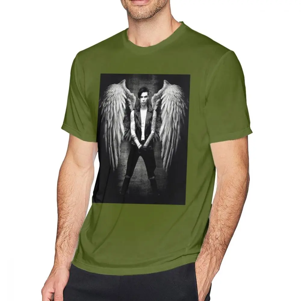 Черная вуаль, футболка для невесты, Черная вуаль, футболка с изображением ангела, Милая футболка с коротким рукавом, плюс размер, 100 хлопок, базовая футболка - Цвет: Army Green