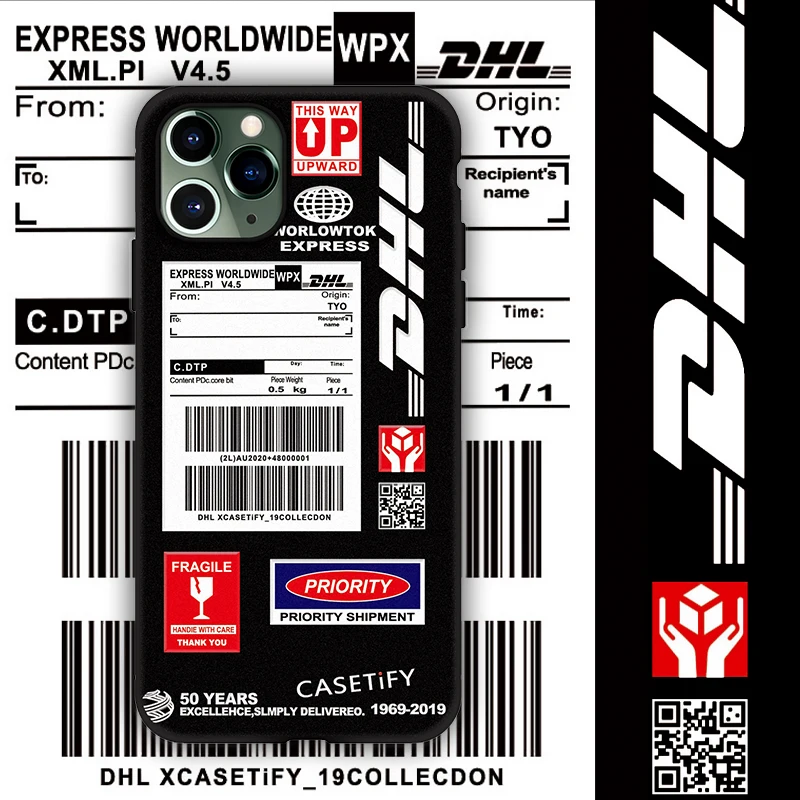 Горячая DHL Express 50th anniversary Edition чехол для iPhone 11 Pro X XS MAX 7 8 plus роскошный 3D Мягкий силиконовый чехол