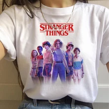 Горячая странные вещи Футболка женская Eleven рубашки футболка Kawaii 80s 90s Графический Дастин женский Ulzzang футболка странные вещи