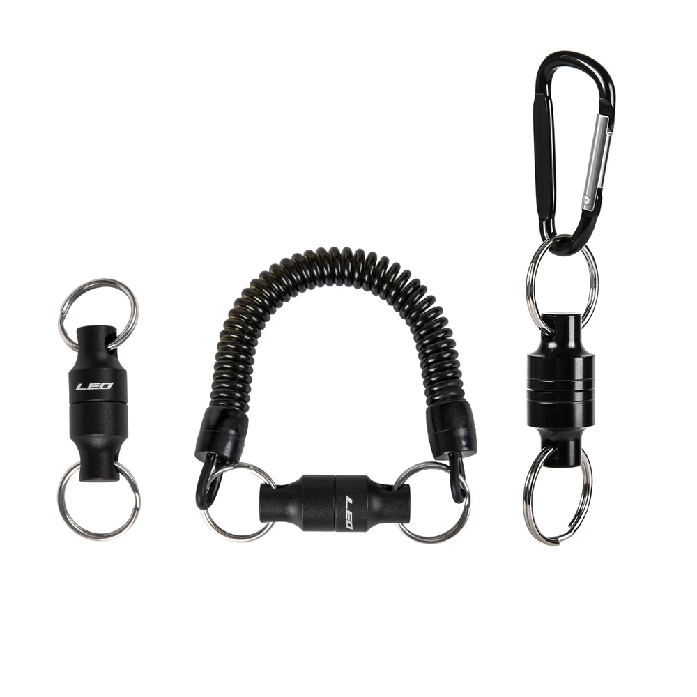 Magnetic Net Release Fly Fishing Aluminum Train Net Holder Lanyard Cable Pull 3KG 4KG Fishing Tools Tackle Grip fishing tackle fishing tools fishing tool
