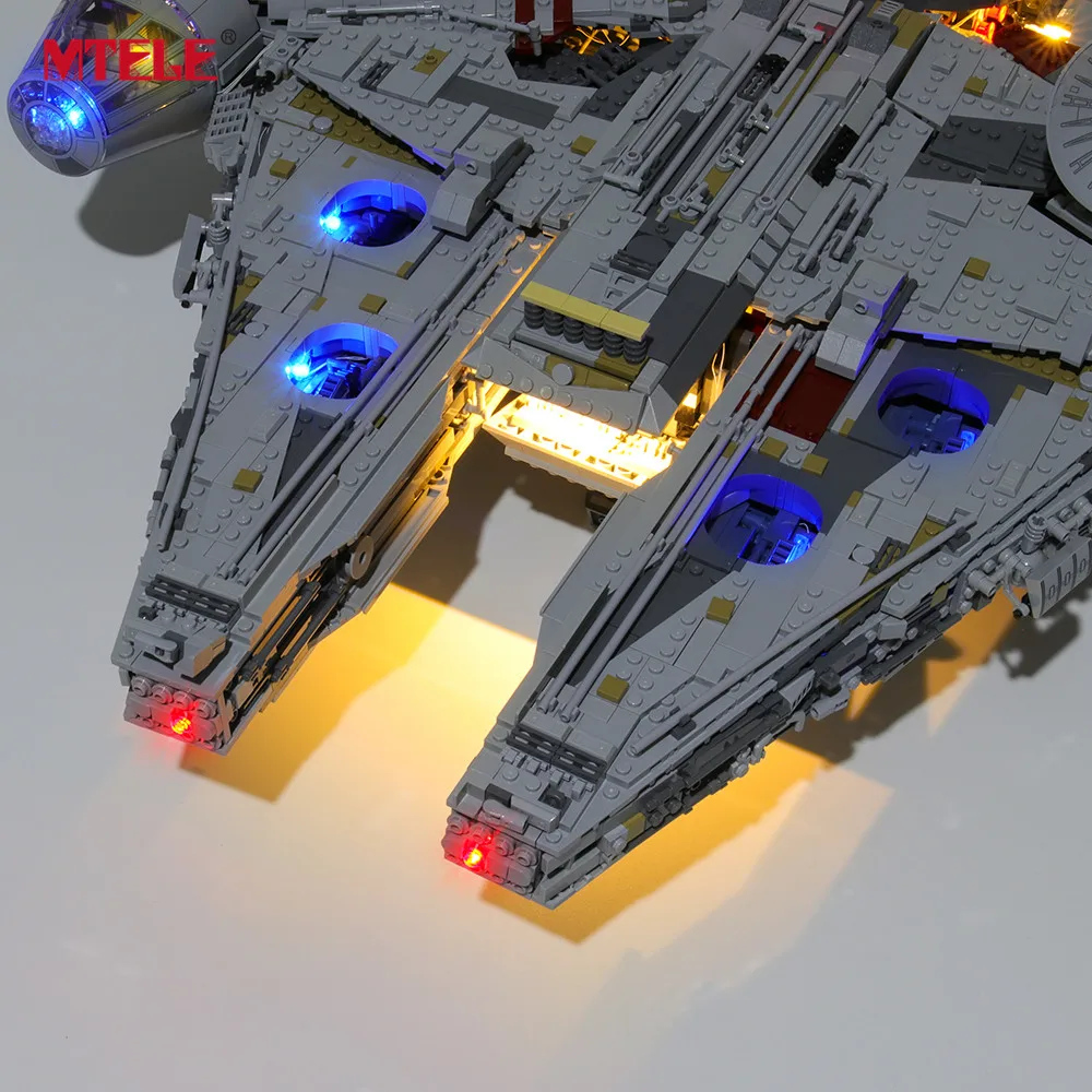 MTELE брендовый светодиодный светильник Up Kit для 75192 Ultimate Millennium Blocks Falcon совместим с 05132(модель не входит в комплект