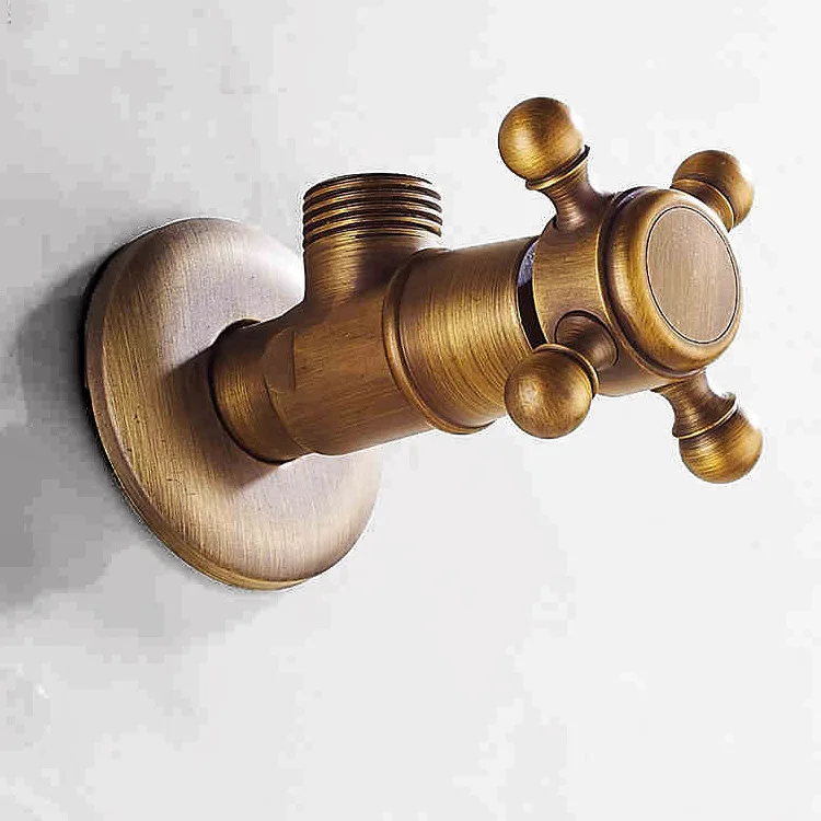

Manufacturers Supply Vintage Triangle Valve Single Connection-Copper Vintage Angle Valve Cold Water Faucet Copper Faucet Angle V