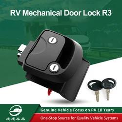 Serrure de porte mécanique R3 pour camping car, poignée de porte avec clés pour accessoires de camping car 