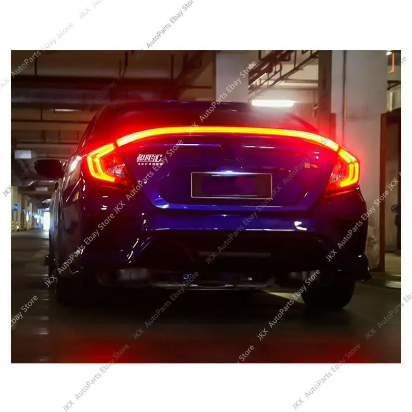 Для- HONDA CIVIC 4DR седан красный объектив светодиодный светильник для багажника задний фонарь модификация автомобиля аксессуары для автомобиля