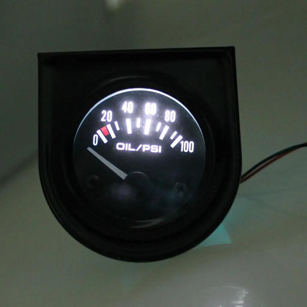 52mm Digital Electric Oil Pressure Gauge Indicator Tachometer Car Motorbike