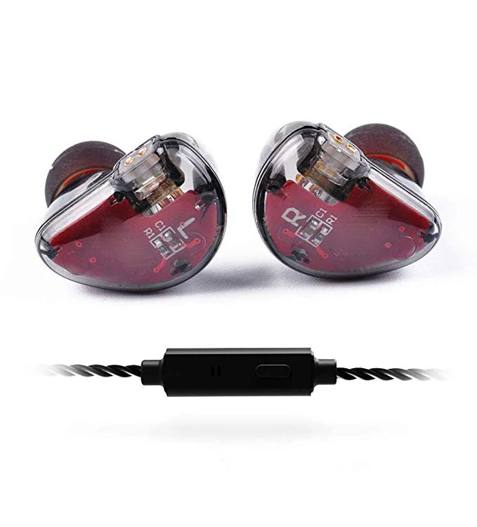 Для лампа указателя V30 2BA+ 1DD тройной динамик Hybrid HiFi наушники-вкладыши IEM с 2 Pin 0,75 мм съемный кабель, 1,25 м с микрофоном или без микрофона