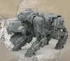 1:35 Scale Die-cast Resin War Scene Model Resin Standing Robot Dog Static Model 3523 1
