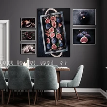 Еда кухонный плакат стены отпечатанная на холсте картина торт рис чеснок цветок чай живопись декоративные картины Современное украшение для столовой