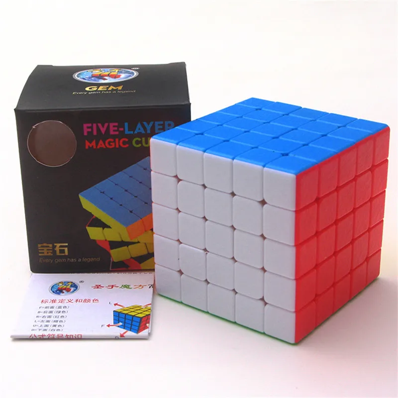 ShengShou драгоценный камень 5x5x5 магические кубики текстура кожи 5x5 скоростной куб головоломка cubo Magico профессиональные антистрессовые игрушки для детей подарок