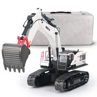 Huina 1/14 RC Excavator 1594 Alloy 2.4Ghz Radio Controlled Truck Car 22 Channel Engineering vehicle Toys for Boy Kid Gift 2