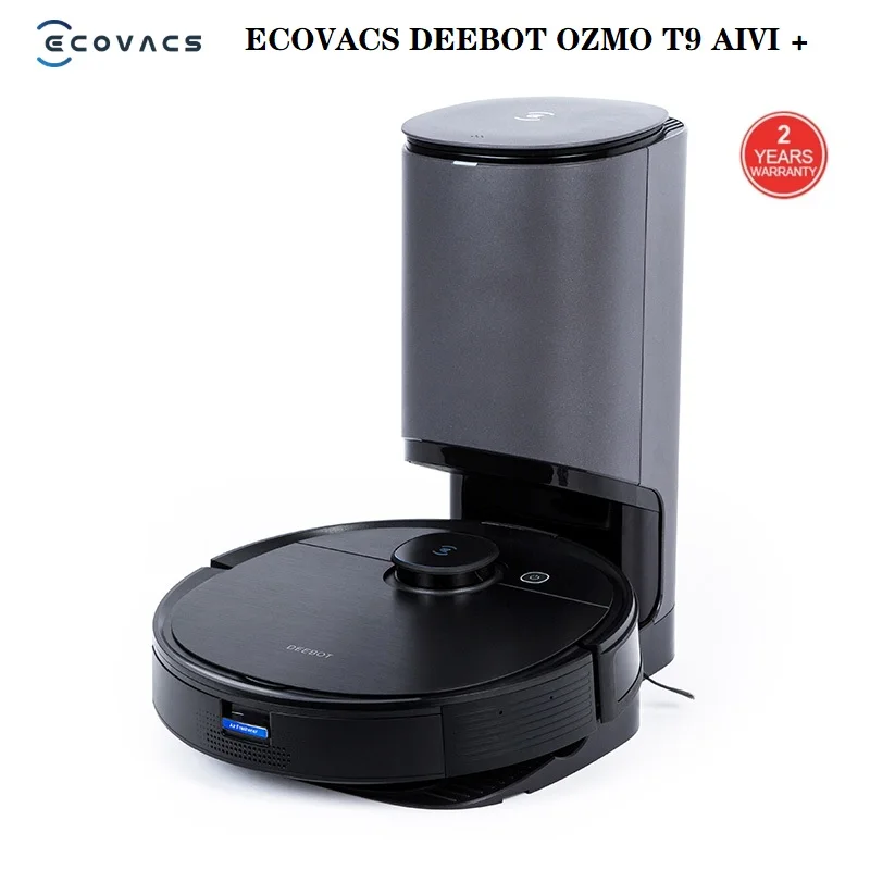 PROD 1005002470047793 3000Pa New ECOVACS Deebot T9 AIVI+ Robot Vacuum
Cleaner Super Suction Advanced TrueDetect 3D and TrueMapping and App
Upgrade