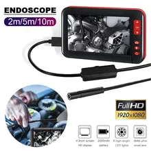 Практичный визуальный эндоскоп 1080p 4,3 дюймов ABS 8 мм F200 Микроскоп Водонепроницаемый в режиме реального времени видео ухо чистящий инструмент осмотр