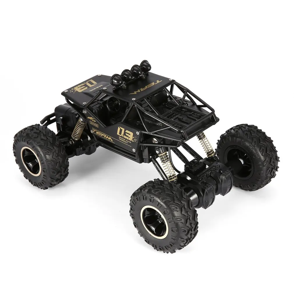 1/16 2,4 GHz 4WD сплав корпус Rock Crawler двойные двигатели внедорожные длительное управление RC Bigfoot скалолазание автомобиль детские игрушки