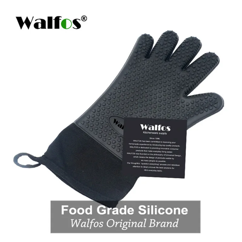 Guanti Da Forno Resistenti Al Calore 800&deg;C - Antiscivolo, Per Barbecue, Griglia, Forno