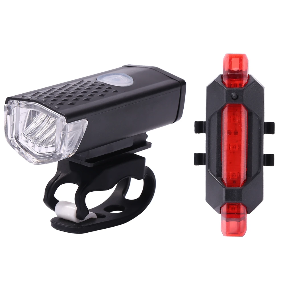 USB Rechargeable Bike Light MTB Bicycle Front Back Rear Taillight Cycling Safety