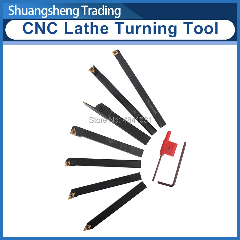 Titanium Turning Tool Titanium Lathe Tool 7pcs 10mm Cnc Lathe