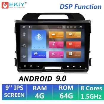 

EKIY 9" IPS DSP 4G 64G Android 9.0 Car Radio For Kia Sportage 2010-2015 Multimedia Video Player GPS Navigation Stereo Audio WIFI
