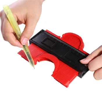 

5-Inch Plastic Contour Gauge Duplicator Copy Irregular Shapes For Perfect Fit and Easy Cutting Profile Measuring Tool