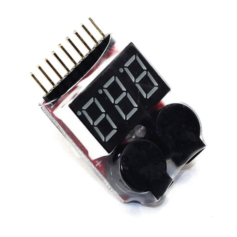 Цифровой 2 в 1 низкий зуммер сигнализация 1S 8S Lipo Li on Fe RC измеритель напряжения