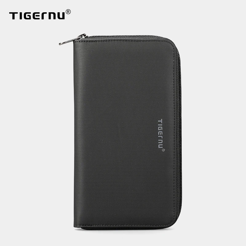 Tigernu Марка Мужчины Длинный Кошелек Мужской Клатч Деньги портмоне мужчины