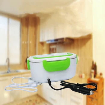 

Lunch Box Heated Electric Portable Stainless Steel Lunch Box Electric Heating Food Heater Rice Container for Office Lunch Box