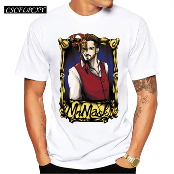 

New Arrivals Fashion Man Behind The Mask Design Men's T Shirt Boy Hipster Vintage Style Tops Casual T-shirt