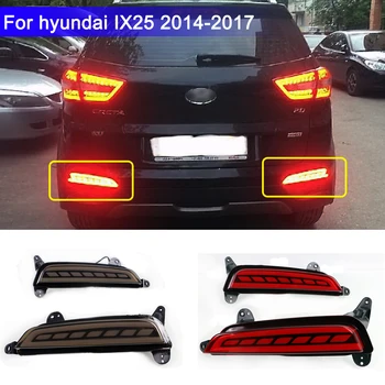 

2PCS Rear Lights for hyundai creta IX25 2014-2017 function as LED DRL Rear Bumper tail light& fog lamp Brake Lights