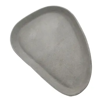 

Cement Designed Fruit Plate Jewelry Storage Dish Nordic Style Storage Tray Grey