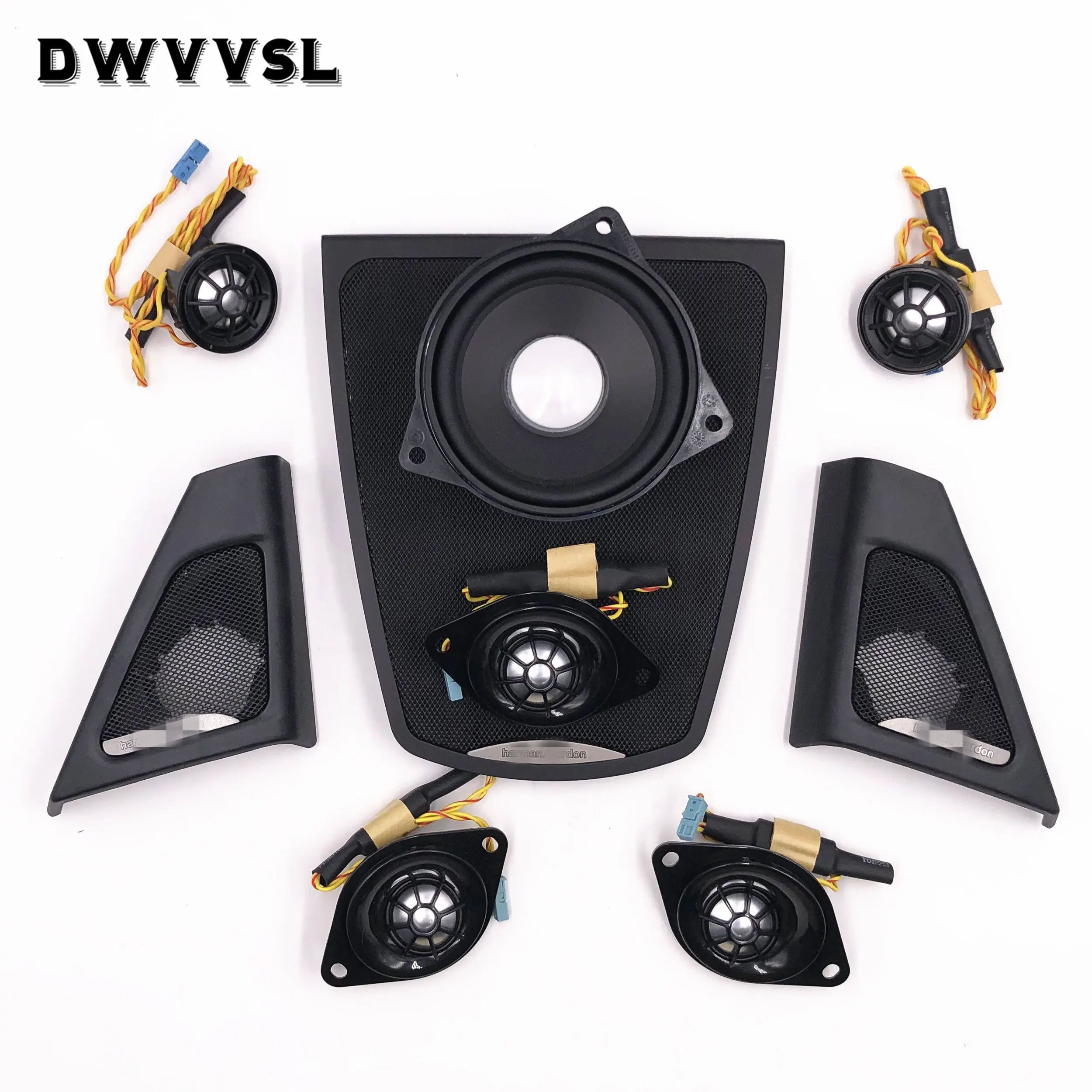 

9pcs tweeter speaker cover for BMW f10 f11 e60 g30 5 series new car audio loudspeaker vehicle front door horn high quality ABS