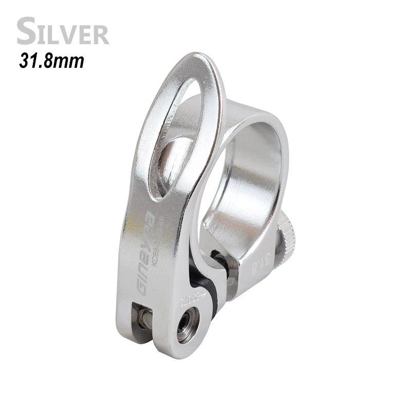 X 1999 Clamp Morsetto Per Sellino Bici 29.8 Mm - In Lega Di Alluminio Anodizzato, Colore Nero/argento, Bullone Esagonale Bici Donna 28 - Foto 10