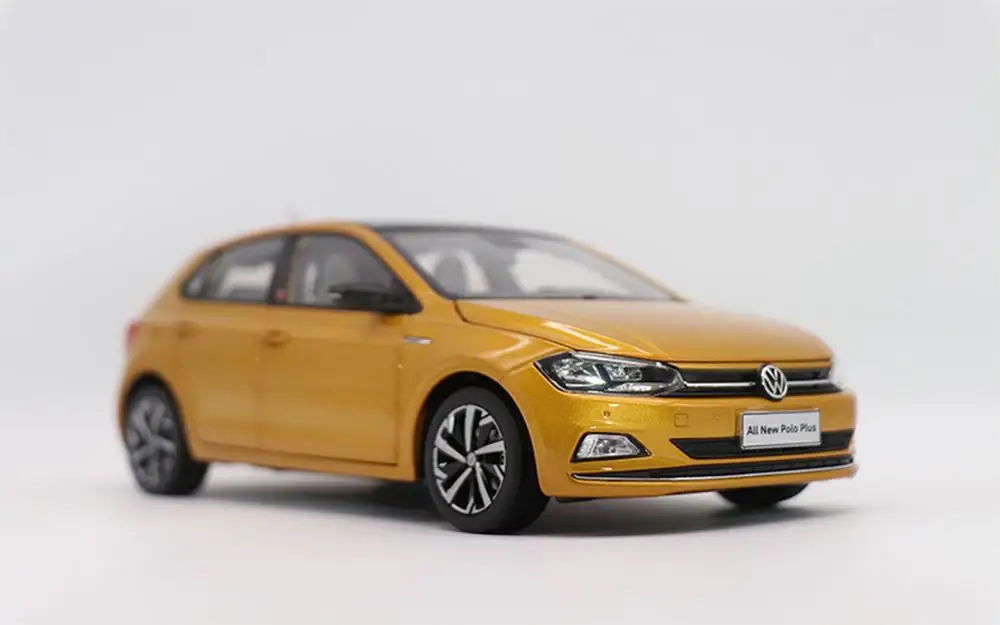 1/18 VW Volkswagen все новые Polo Plus литая модель автомобиля коллекция игрушек подарок