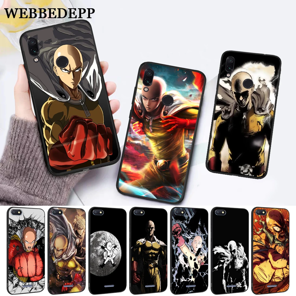

WEBBEDEPP One Punch Man Hero Characters Upscale Silicone Case for Xiaomi Redmi Note 4X 5 6 7 Pro 5A Prime