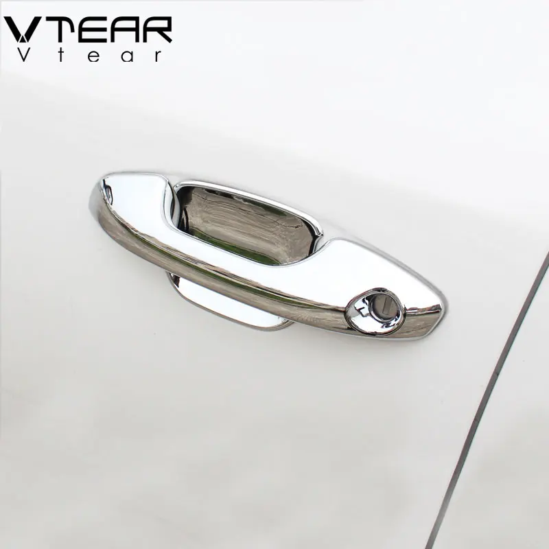 For Kia Rio 4 X-line Door Handle Cover Trim Chromium Bowl Pull Chrome Car-styling Exterior Decoration Accessories Vtear-19