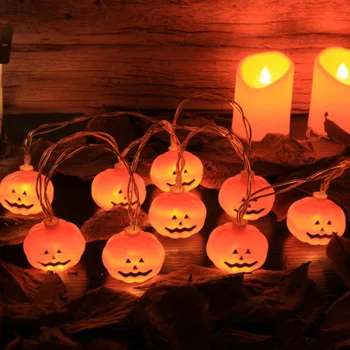 

Halloween Decorations LED Pumpkin Lantern String Lights 1.5M 3M Battery Garland DIY Hanging Christmas Decorations for Home Party