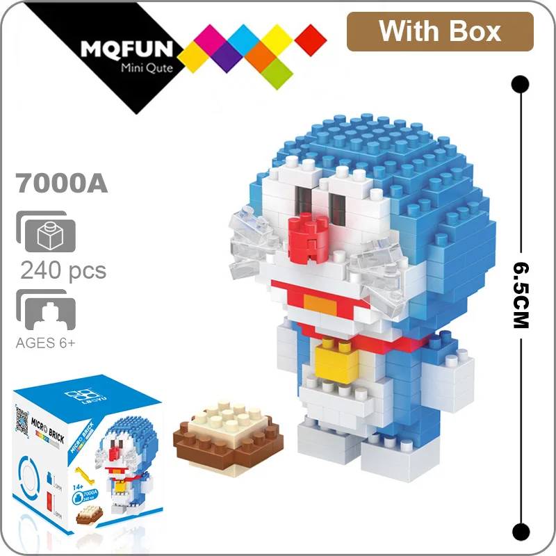 BOYU аниме Япония классический мультфильм Doraemon микро гранулы строительные блоки модель Dorami Nobi Nobita и его друзья фигуры кирпичные
