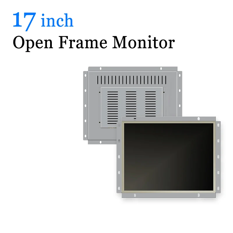 

17 inch Open Frame Industrial LCD Monitor USB Touchscreen Monitor with VGA HDMI DVI BNC AV TV