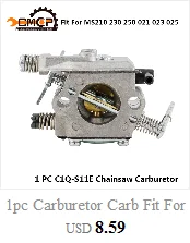 CMCP 1 шт. карбюратор для бензопилы Husqvarna 235 235E 236 236E 240 240E Запчасти для бензопилы Замена ZAMA C1T-W33 карбюратор