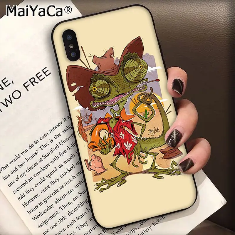 A13 MaiYaCa Trippy Tie Dye Peace Alien силиконовый черный чехол для телефона для Apple iphone 11 pro 8 7 66S Plus X XS MAX 5S SE XR чехол s - Цвет: A13